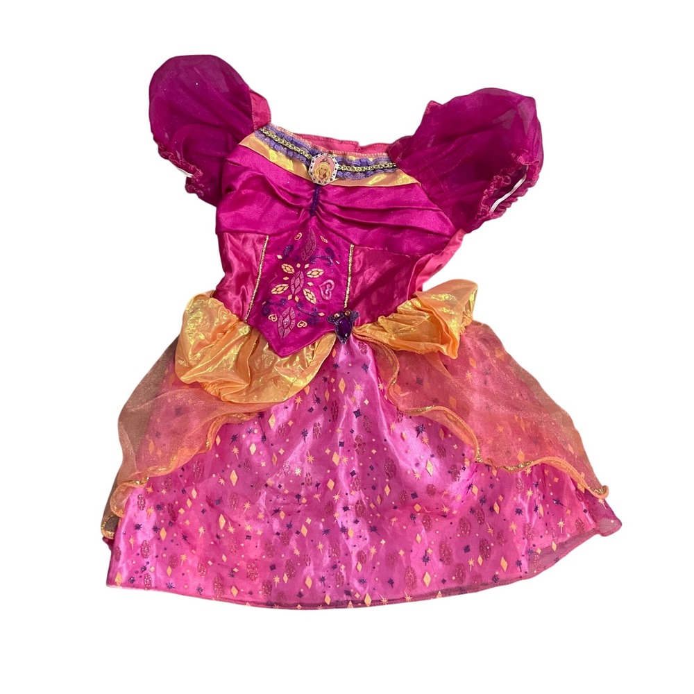Barbie Diamond Castle Princess Liana Costume Dress Girls 4-6X 2008 Pink Orange